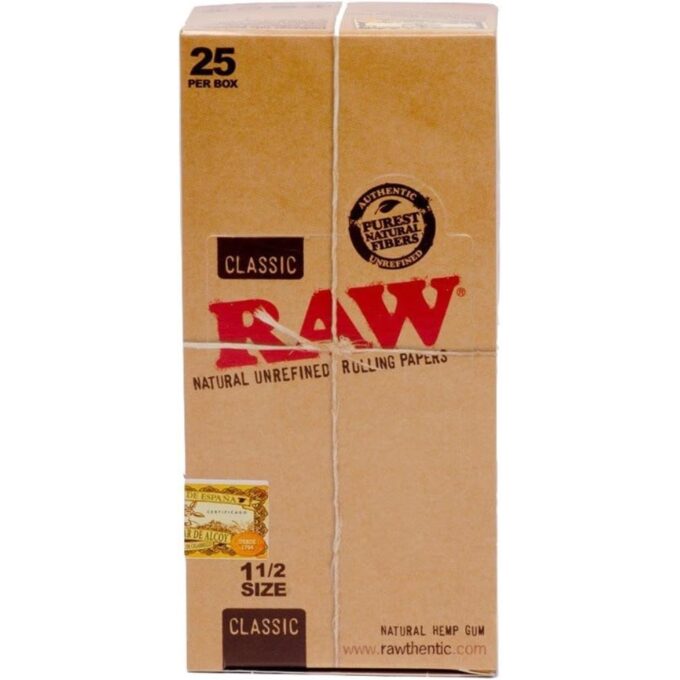 RAW Classic Rolling Papers - 1.5" 33 Per Pack 24ct Box - Image 2