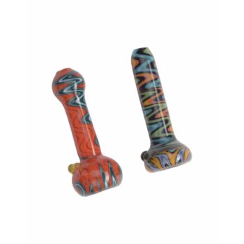 Torched Glass Wigwam Lined Tube Chillum