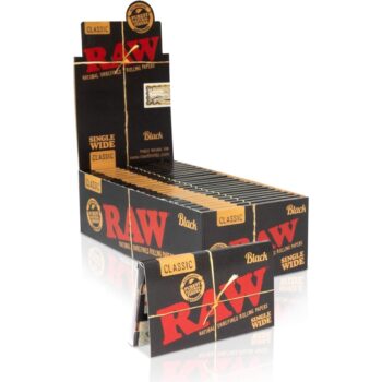 RAW Classic Black Single Wide Rolling Papers