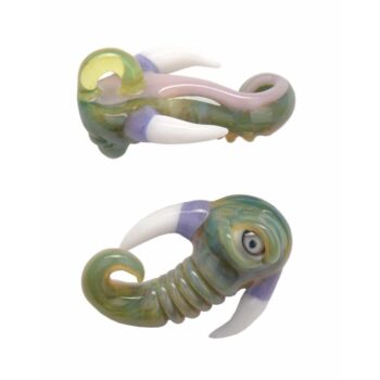 Torched Glass Pendant Monster v6
