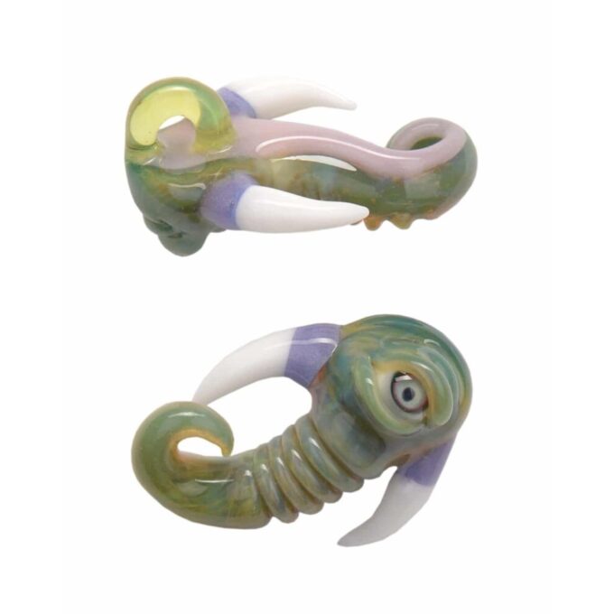 Torched Glass Pendant Monster v6