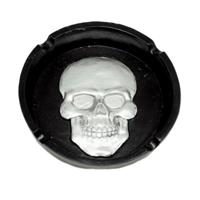 Silver Skull Ashtray