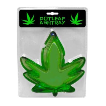 Green Pot Leaf Ashtray