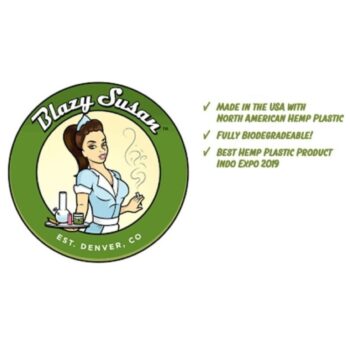 Blazy Susan Hemp Plastic Rolling Tray