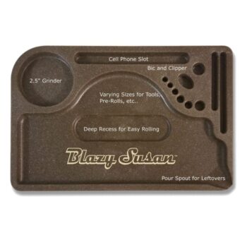 Blazy Susan Hemp Plastic Rolling Tray