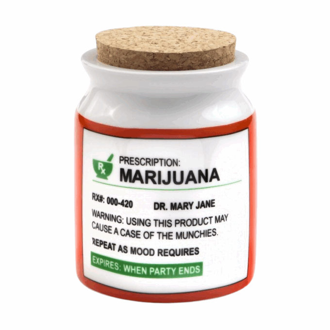 Roast and Toast Prescription Stash Jar