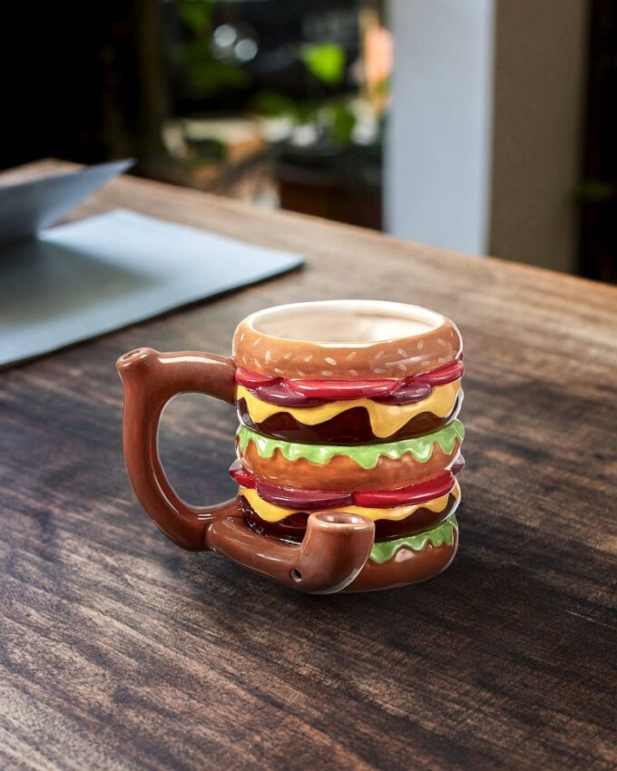Cheeseburger Pipe Mug