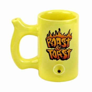 Roast & Toast Yellow Graffiti Mug Pipe