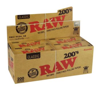 RAW Classic 200's King Size Slim 40pc