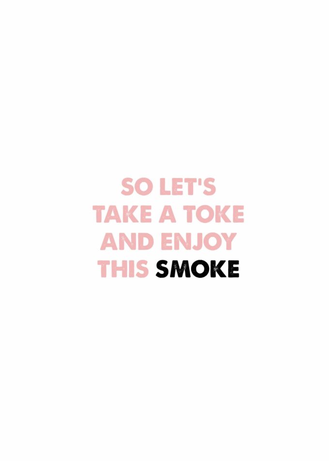 KushKards - UR THE DOPE I WANT 2 SMOKE - 5" x 7" Card and One Hitter - Image 2
