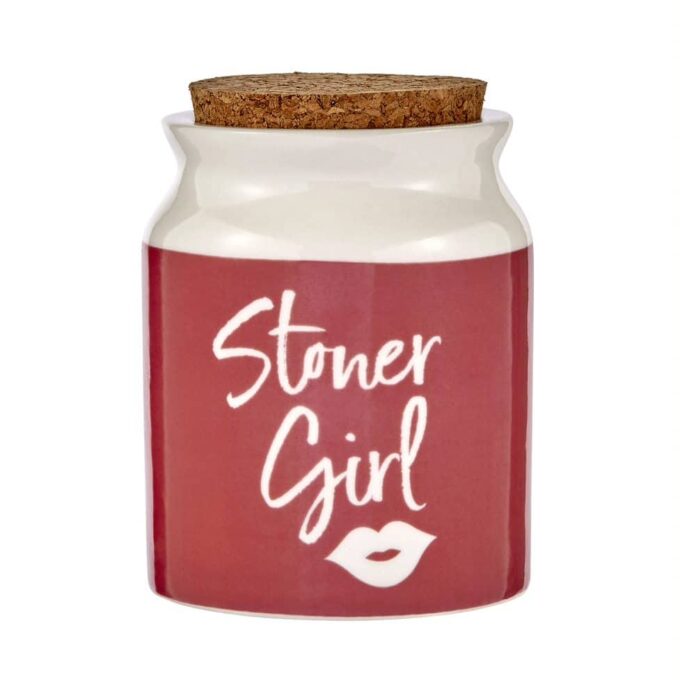 Roast and Toast -- Stoner Girl Stash Jar -- Assorted Colors