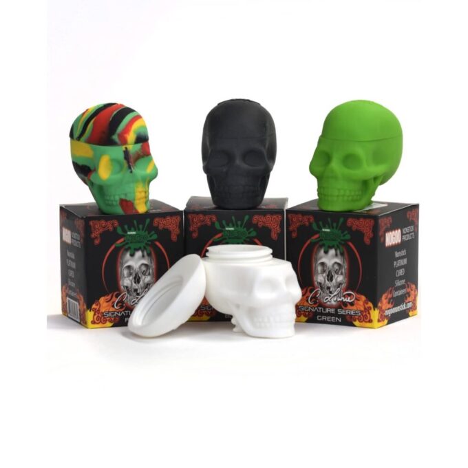 NoGoo Silicone Skull Container