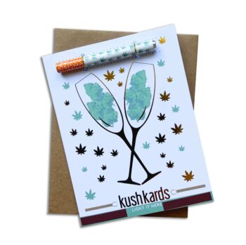 KushKards - Congrats Champagne Buds Card