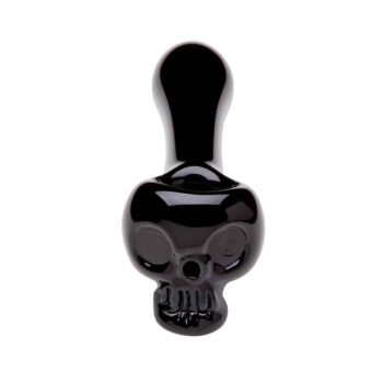Chameleon Glass Bone Head Black and Onyx