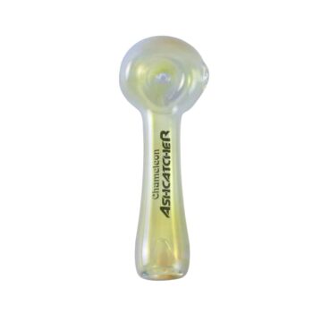 Chameleon Glass Ashcatcher Spoon Silver Fume Color Change