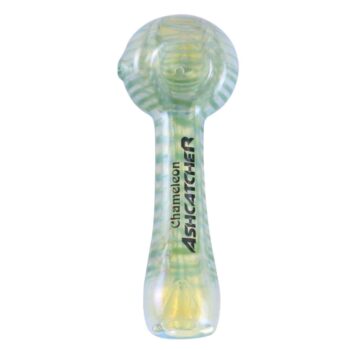 Chameleon Glass Ashcatcher with Moss Wrap & Rake