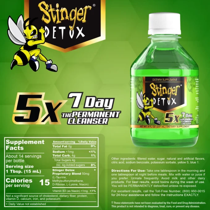Stinger 7-Day 5x Strength Permanent Liquid Detox - Image 2