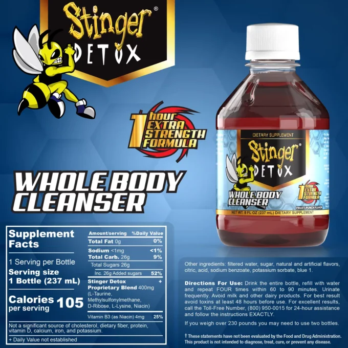 Stinger 8oz Detox Drink - 3 Flavors - Image 5