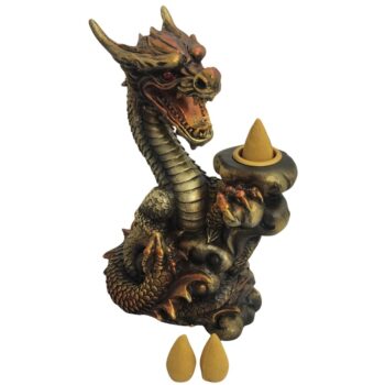 Copper Dragon Back Flow Incense Burner
