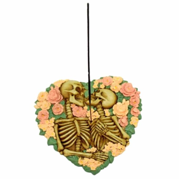 Skeletons Flowers Incense Burner - Image 2