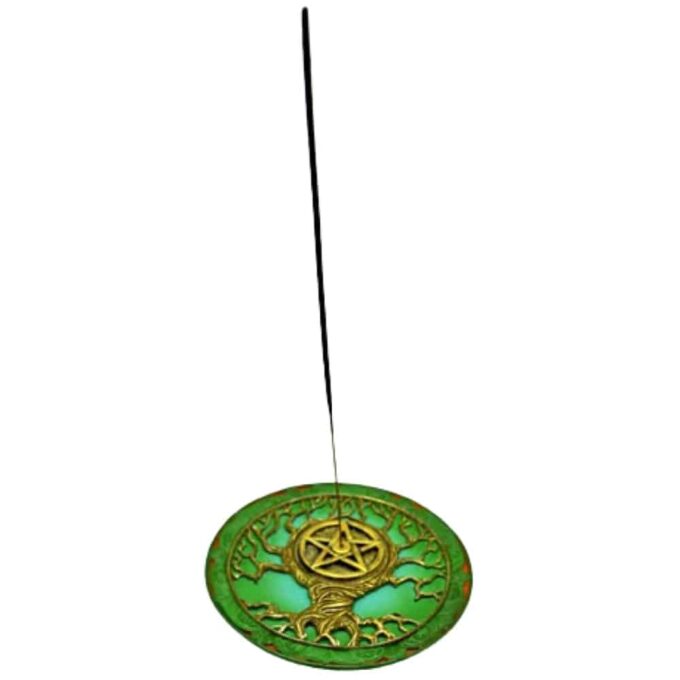Tree of Life Round Incense Burner - Image 2