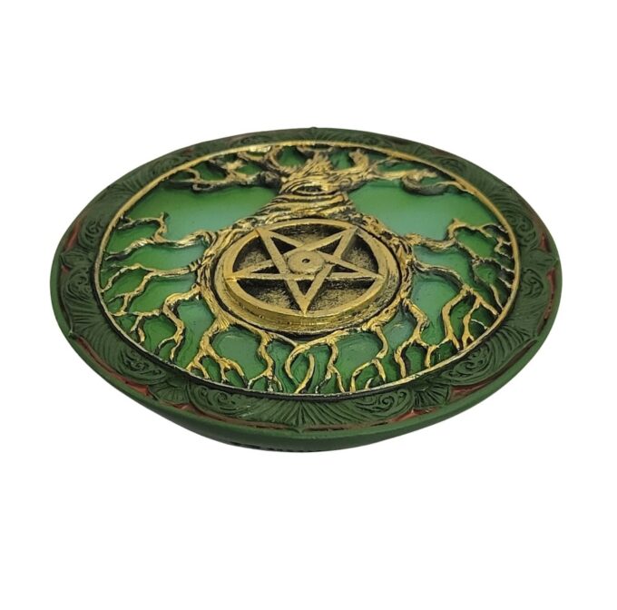 Tree of Life Round Incense Burner