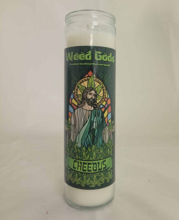 Weed Gods Prayer Candle Cheebus - Image 2