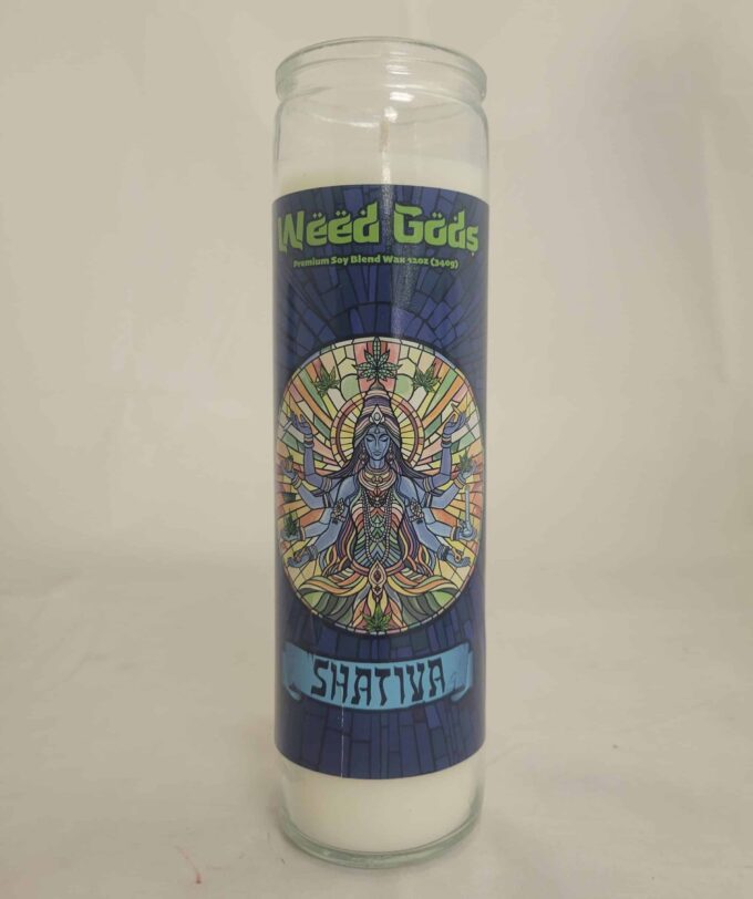 Weed Gods Prayer Candle Shativa - Image 2