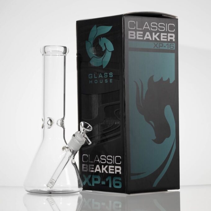 Glass House Water Pipe - 12" Classic Beaker XP-16 5MM