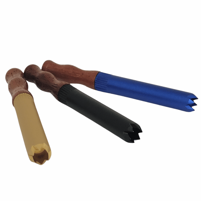 The Digger Tobacco Taster - Aluminum Bat w/Wood Mouthpiece Assorted Colors