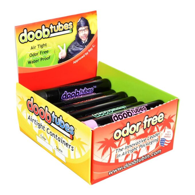 DoobTubes Large Black 25Ct Display