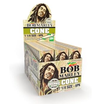 Bob Marley Cones Unbleached 1.25 6pk 33ct