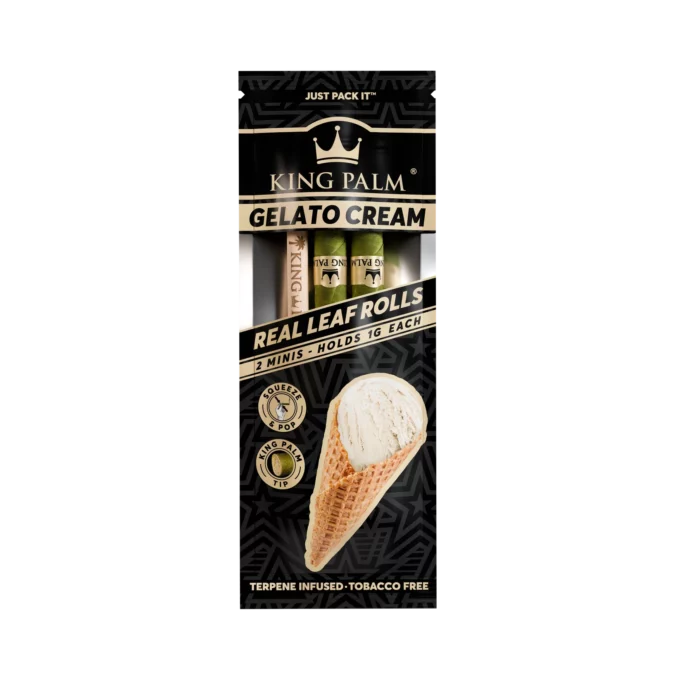 King Palm Mini 2pk 20ct Display - Gelato Cream