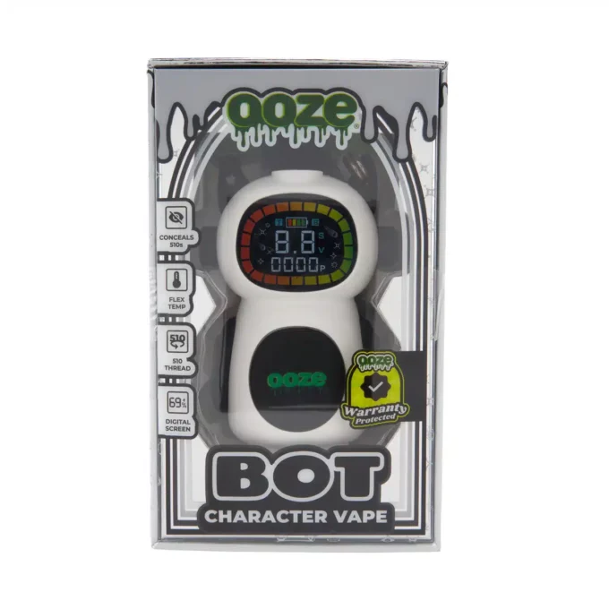 Ooze Bot Character Vape 510 Battery – Ghost White - Image 3