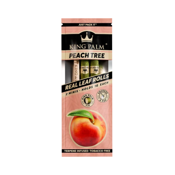 King Palm Mini 2pk 20ct Display - Peach Tree