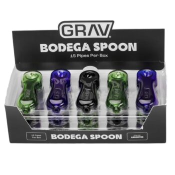 GRAV® BODEGA SPOON W/ POP DISPLAY, 15PK ASSORTED COLORS