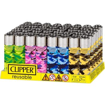 Clipper Lighter Camo Design 48Ct Brick