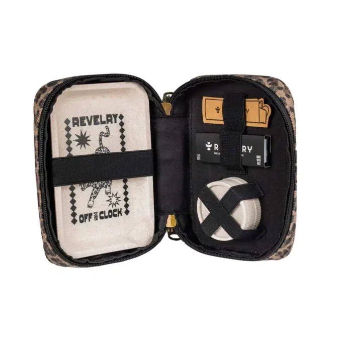 Revelry Traveler Rolling Kit Canvas – Leopard