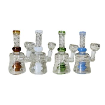 5" Straight Cut Glass Water Pipe - Assorted Colors