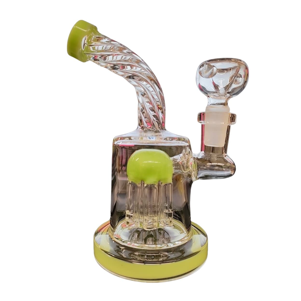 7" Bent Neck 6 Tree Water Pipe