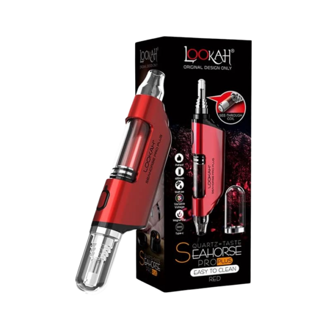 Lookah_Seahorse_Pro_Plus_Dab_Pen_Battery_-_Red_ddfn-6a_4glm-ms.jpg19251_nobg Lookah Nectar Collector Seahorse Pro Plus - Red