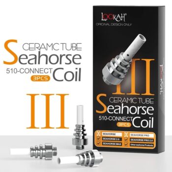Lookah Seahorse Coil Ceramic Tube 3pk