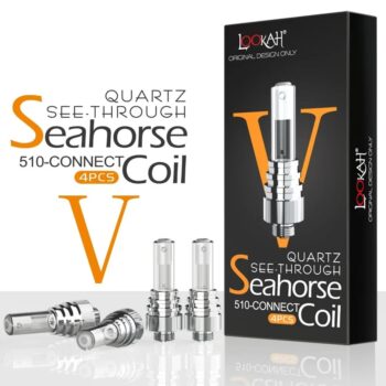 Lookah Seahorse Coil Quart See-Through Tube 4pk