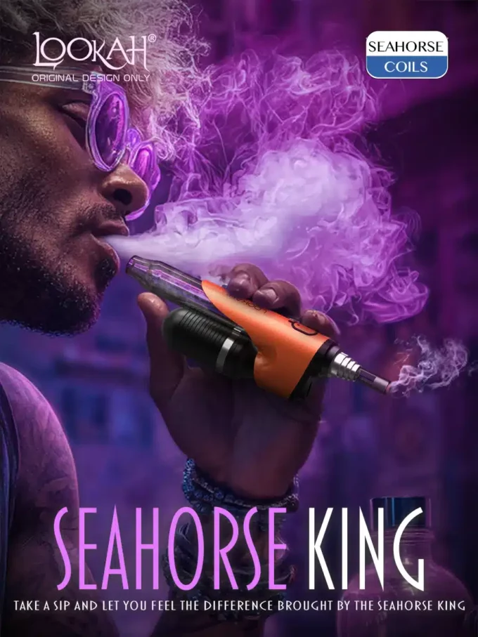 Lookah Nectar Collector Seahorse King - Gray