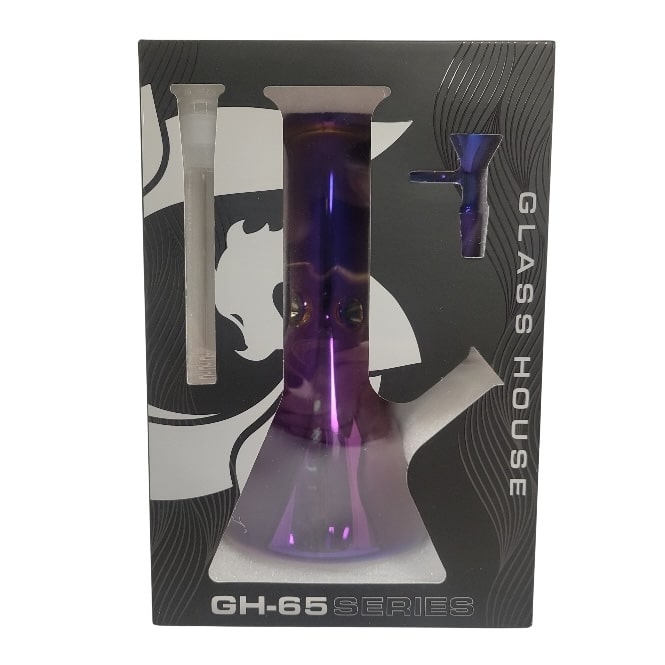 Glass House - Mini Iridescent Beaker Purple