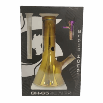 Glass House - Mini Iridescent Beaker Gold