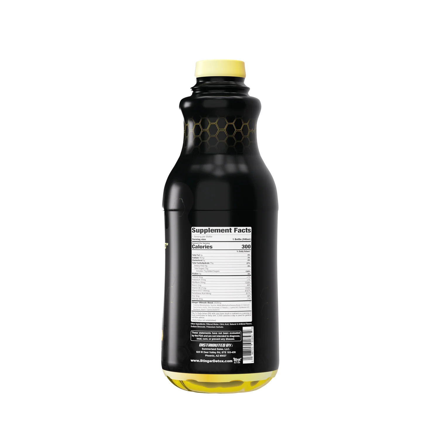 STINGER DETOX THE HIVE PREMIUM SAME-DAY CLEANSE 32OZ - TROPICAL CITRUS - Image 2