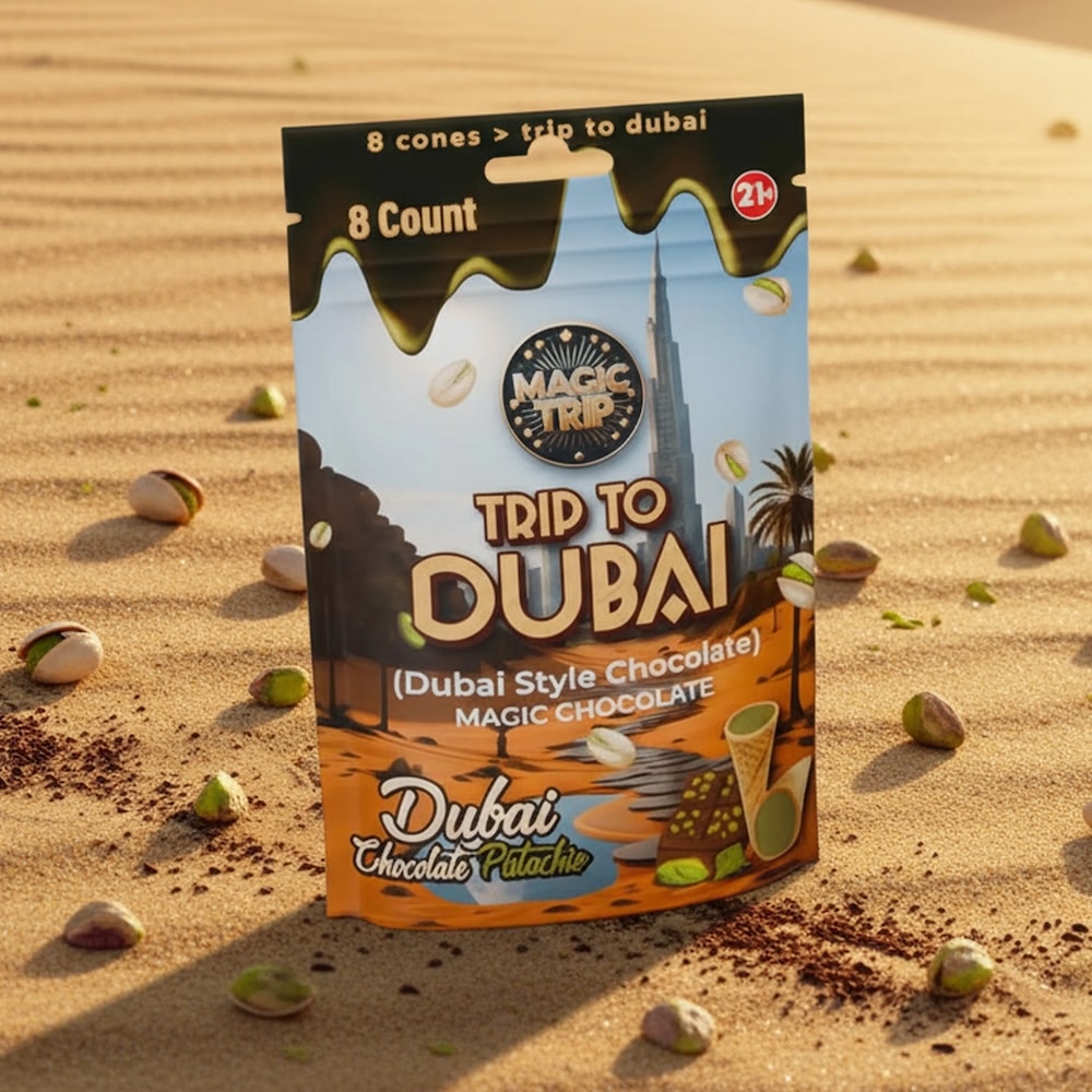 MAGIC TRIP TO DUBAI MUSHROOM CONES 8CT BAG