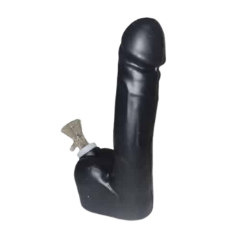 Silicone Penis Pipe - Black