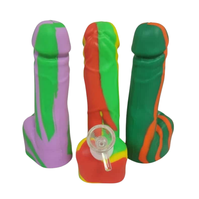 Silicone Penis Pipe – Multi-colored